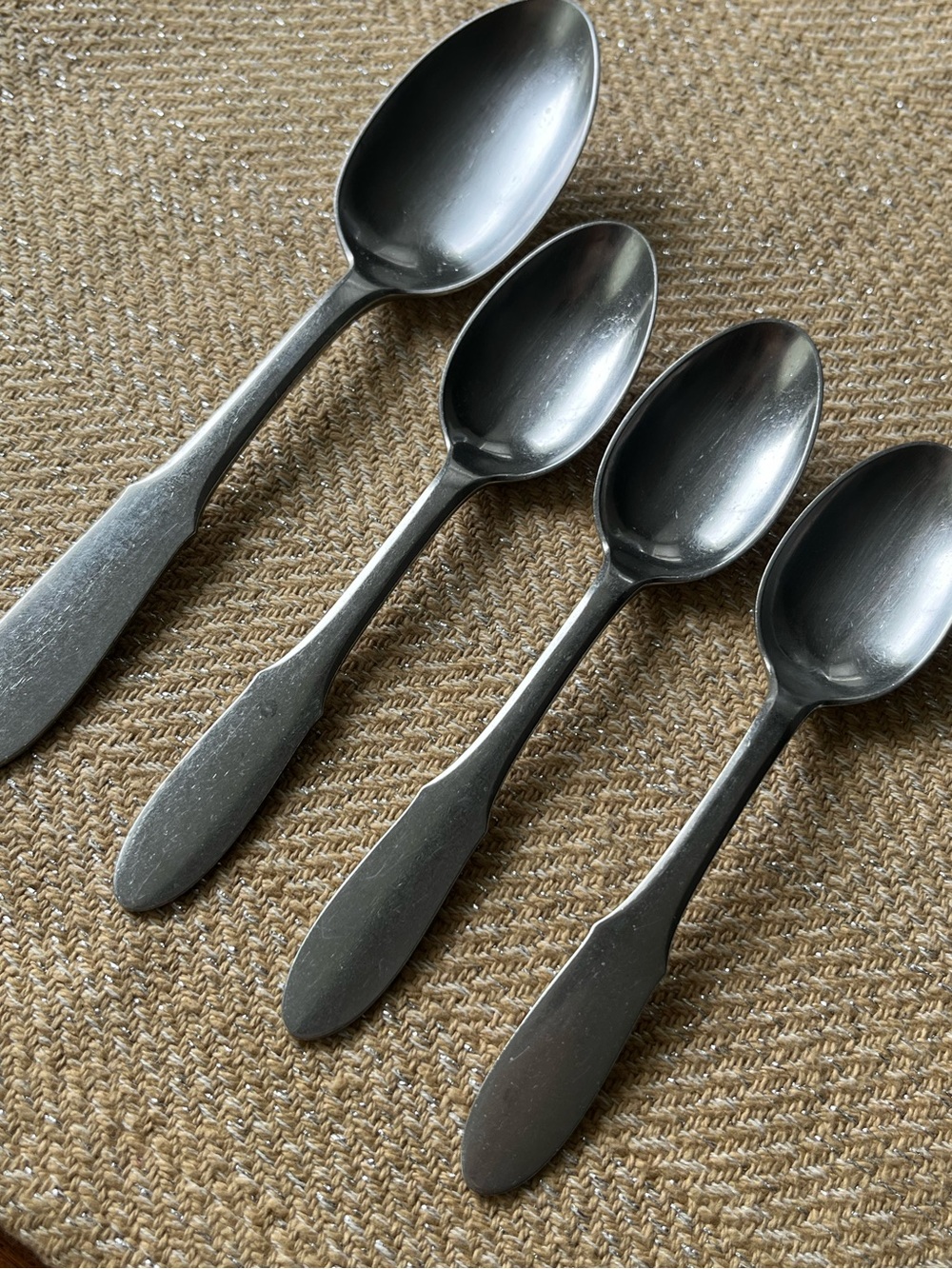 Mitra (Stainless) by GEORG JENSEN (DENMARK) Spoons (4)